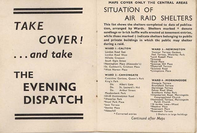 Guide to Edinburgh Air Raid Shelters