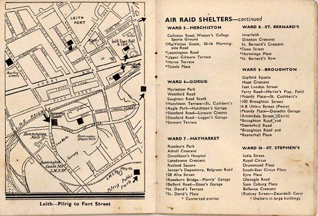 Guide to Edinburgh Air Raid Shelters