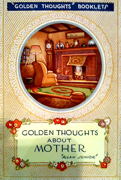 The cover of a small book in Valentine's 'Golden Thoughts' series of booklets  -  Little Psalms of the Months