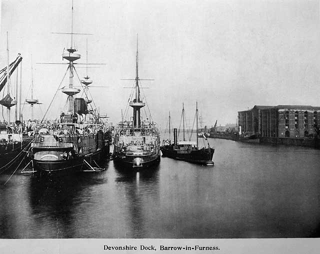 Book published by Valentine & Sons Ltd  -  Lancashire and Lakeland  -  Photogrraph of Barrow-in Furness