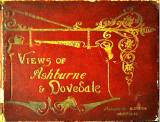 Photograph of the front cover of a book photographed and printed by Valentine & Sons: "Photographic View Album of Ashburne & Dovedale"