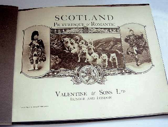 Book published by Valentine & Sons Ltd - Scotland Picturesque and Romantic - Frontispiece