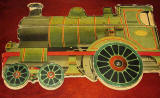 The back cover of  a children's 'book toy' by Valentine & Sons Ltd  -  'The Story of the Railway Engine'