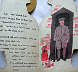 Two pages from inside a 'book toy' published by Valentine & Sons  -  'Tipperary Tommy'