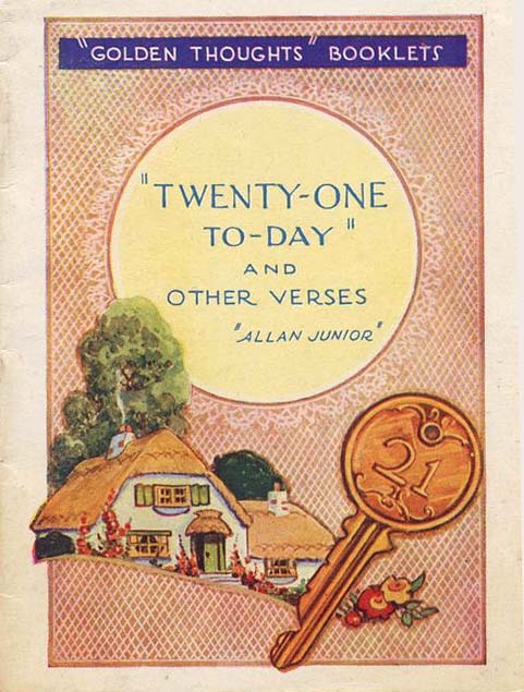 The cover of a small book in Valentine's 'Golden Thoughts' series of booklets  -  Twenty-one_to_day