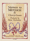 The frontispiece of a small book in Valentine's 'Golden Thoughts' series of booklets  -  Verses to Mother