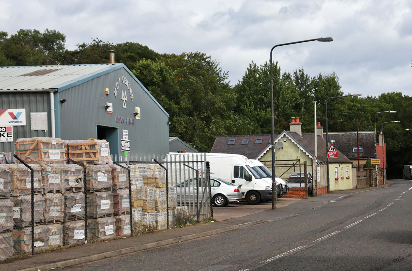 The site of Bankfield Cottages at The Wisp, Edinburgh  -  Photo taken August 2014