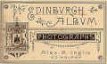 Frontispiece to Alum of Views of Edinburgh by Alex A Inglis