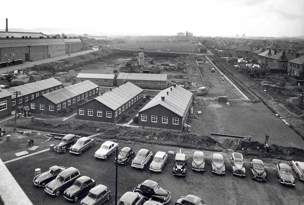 Construction of the new Bruce Peebles transformer factory in the early 1960s