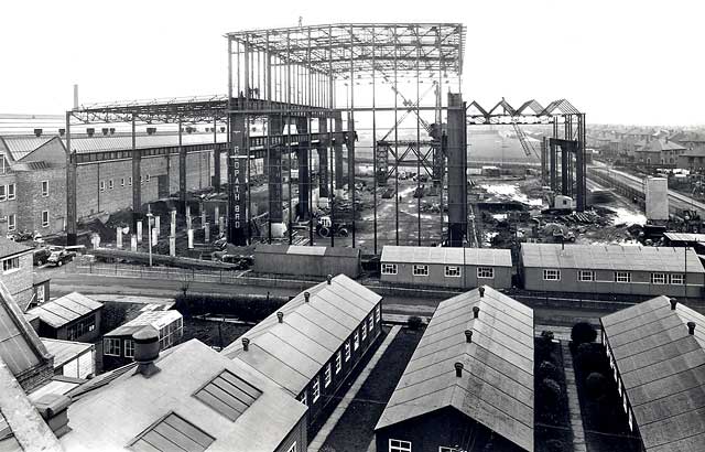 Construction of the new Bruce Peebles transformer factory in the early 1960s