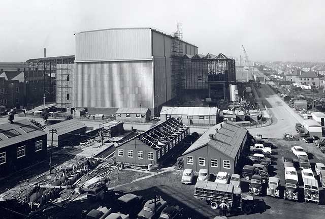 Construction of the new Bruce Peebles transformer factory in the early 1960s