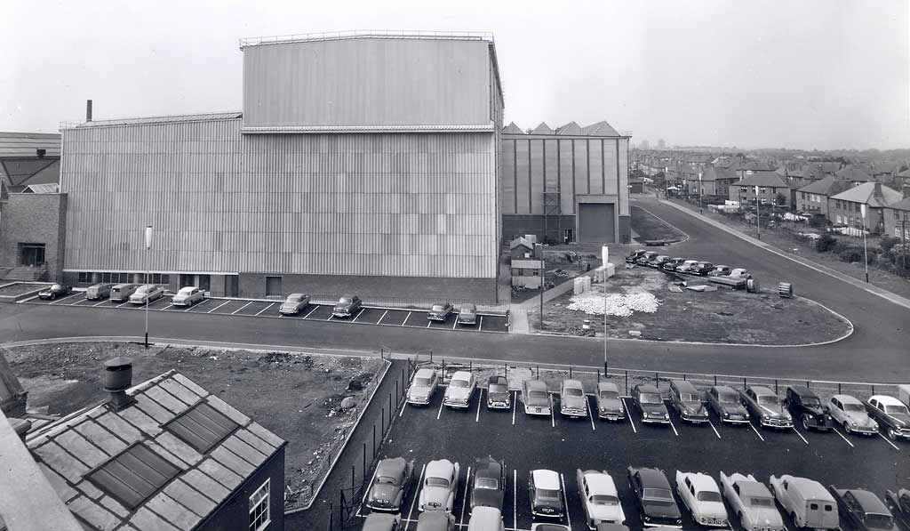 Construction of the new Bruce Peebles transformer factory in the early 1960s
