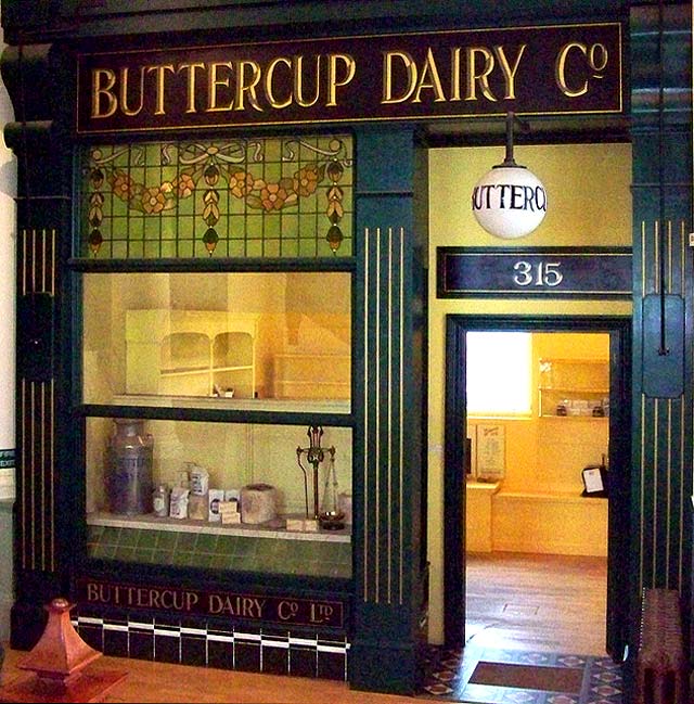 Andrewl Ewing leaves Buttercup Dairy to go to work - around 1940