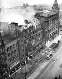 C&A Modes, Princes Street  -  Fire 1955, View from Scott Monument