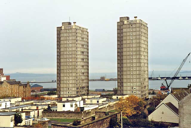 Cairngorm House and Grampian House under construction, 1962