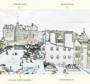 View from the Camera Obscura  -  The Castle Esplanade, Edinburgh Castle and Ramsay Garden