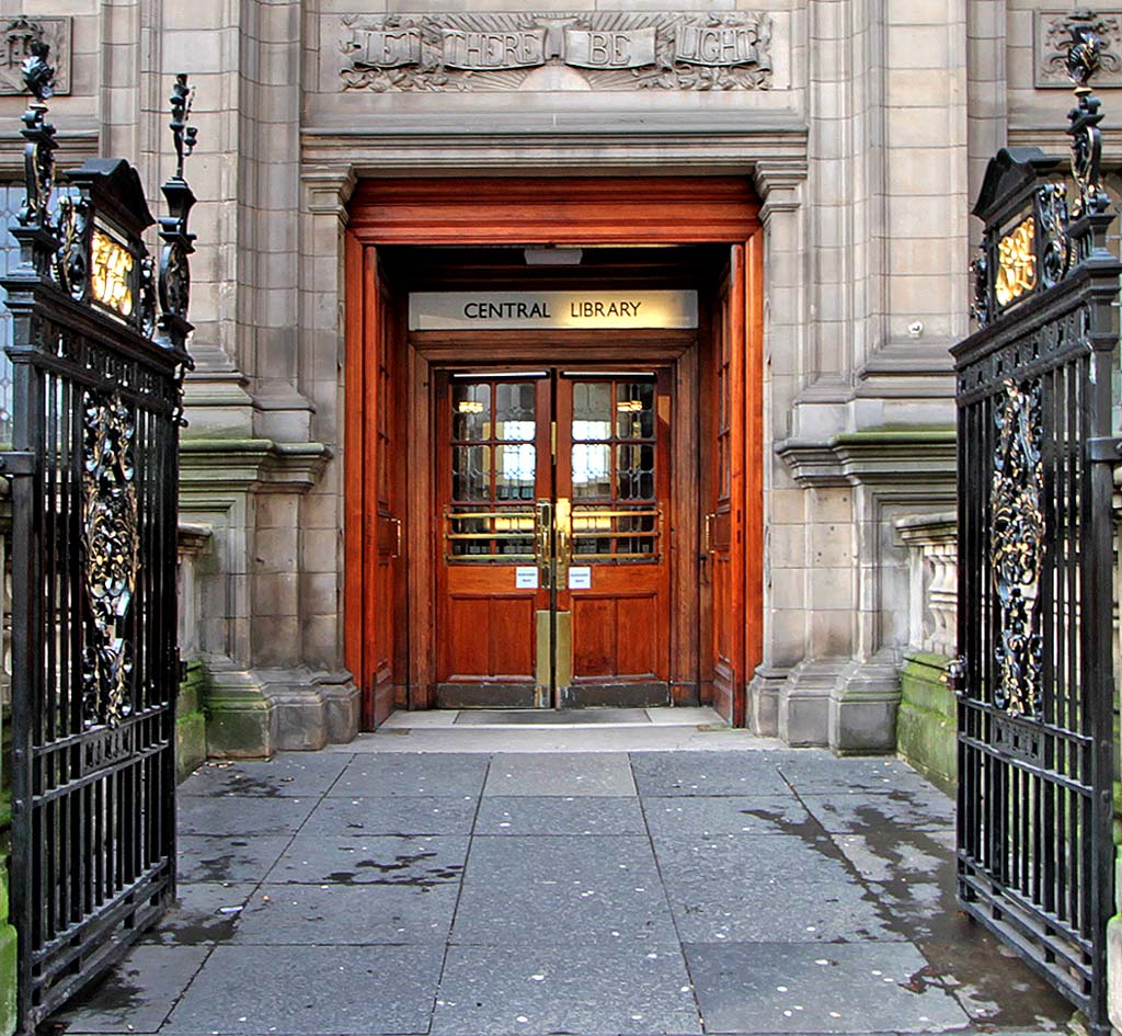 Entrance to Central Library, Goeore IV Bridge