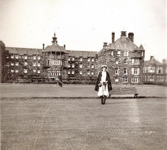 City Hospital Nurse Barbara and Nurses' Home  -  photo taken around 1948-52