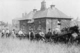 A Lantern slide by A H Baird, Edinburgh  -  Polton Farm, The Cabbage Field