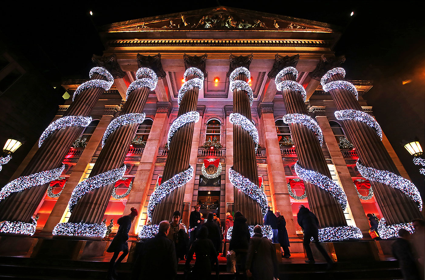 The Dome Restaurant, 14 George Street  -  Exterior Decorated for Christmas, 2013