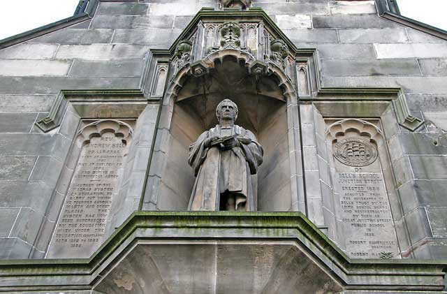 The Frontage of Dr Bell's School, Great Junction Street, Leith  -  Photograph taken Novemeber 2005