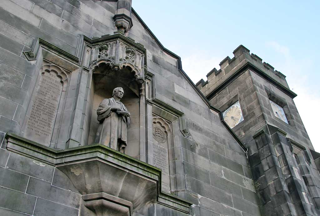 The Frontage of Dr Bell's School, Great Junction Street, Leith  -  Photograph taken Novemeber 2005