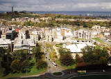 View from the Radical Road  -  Looking North over the Dynamic Earth building