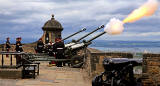 Edinburgh Castle  -  '21 Gun Salute' to celebrate The Queen's Official Birthday  -  June 15, 2013