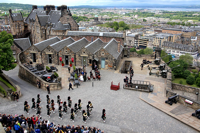 Edinburgh Castle  -  '21 Gun Salute' to celebrate The Queen's Official Birthday  -  June 15, 2013