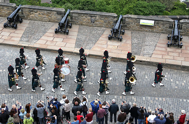 Edinburgh Castle  -  '21 Gun Salute' to celebrate The Queen's Official Birthday  -  June 15, 2013