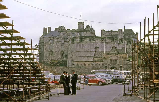 Guards on the Esplanade at the entrance to Edinburgh Castle - 1962