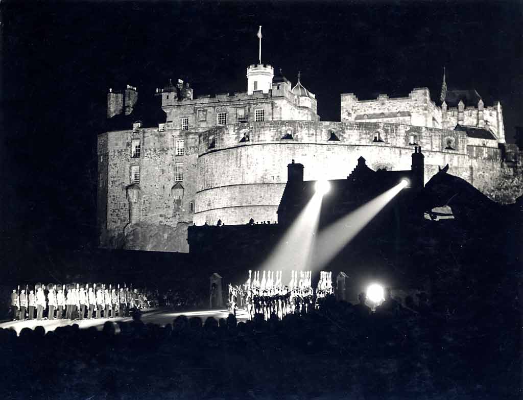 Edinburgh Tattoo, performed on the Esplanade at Edinburgh Castle  -  1949