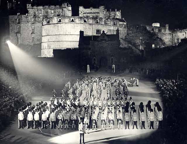 Edinburgh Tattoo, performed on the Esplanade at Edinburgh Castle - 1950