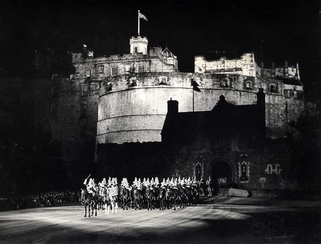 Edinburgh Tattoo, performed on the Esplanade at Edinburgh Castle  -  1951