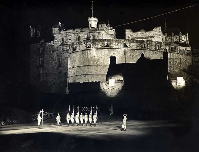 Edinburgh Tattoo, performed on the Esplanade at Edinburgh Castle  -  1951