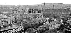 View to the west from Edinburgh Castle  -  December 2010