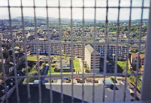 Looking down on Fort House from either Cairngorm House or Grampion House