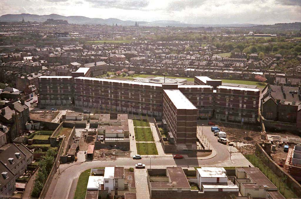 Cairngorm House and Grampian House under construction, 1962