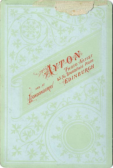 The back of a Cabinet Print by Alex Ayton  -  Profile of a man