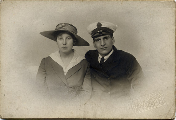 Platinotype Print of a Couple  -  Black & White