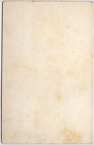 Cabinet Print of a Man (back) - Fairbairn - blank on the back