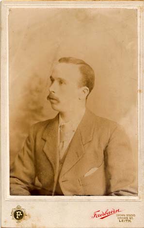 Cabinet Print of a Man - by Fairbairn - blank on the back