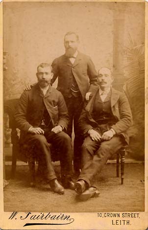 Cabinet Print of three men - by William Fairbairn