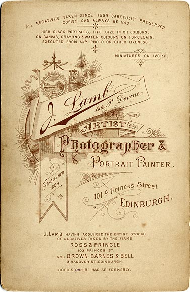 The back of a The back of a Cabiner Print by John Lamb  -  A man