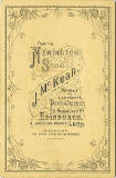 The back of a Cabinet Print by John McKean  -  2 men and 12 ladies or girls