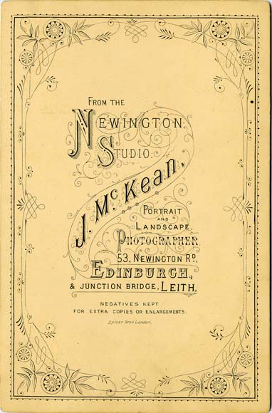 Cabinet Print  -  John McKean  -  2 men + 18 boys