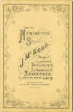 The back of a Cabinet Print  -  John McKean  -  2 men + 18 boys