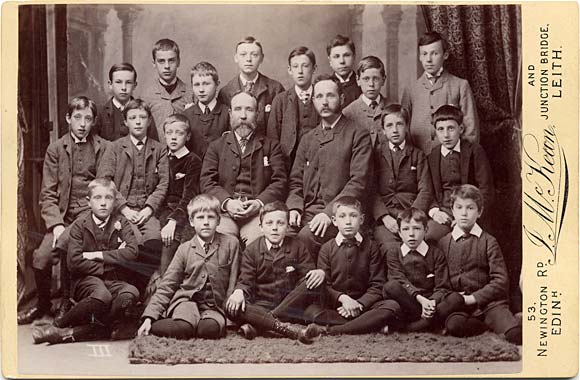 Cabinet Print  -  John McKean  -  2 men + 19 boys