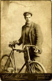 Cabinet print by Charles McKean, Portobello  -  cyclist