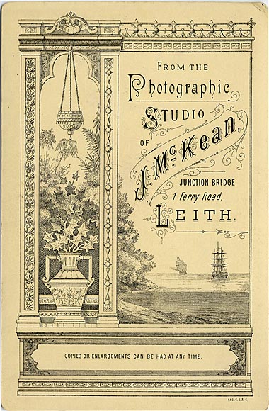 Cabinet Print by John McKean  -  Man and dog